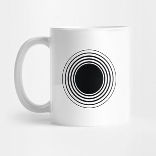 Black Circle Geom Mug